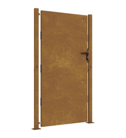 Portail de jardin 105x180 cm acier corten