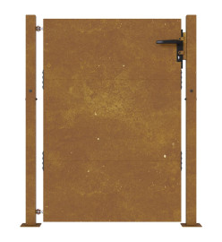 Portail de jardin 105x130 cm acier corten