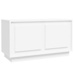 Meuble TV blanc 80x35x45 cm bois d'ingénierie