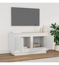 Meuble TV blanc 80x35x45 cm bois d'ingénierie