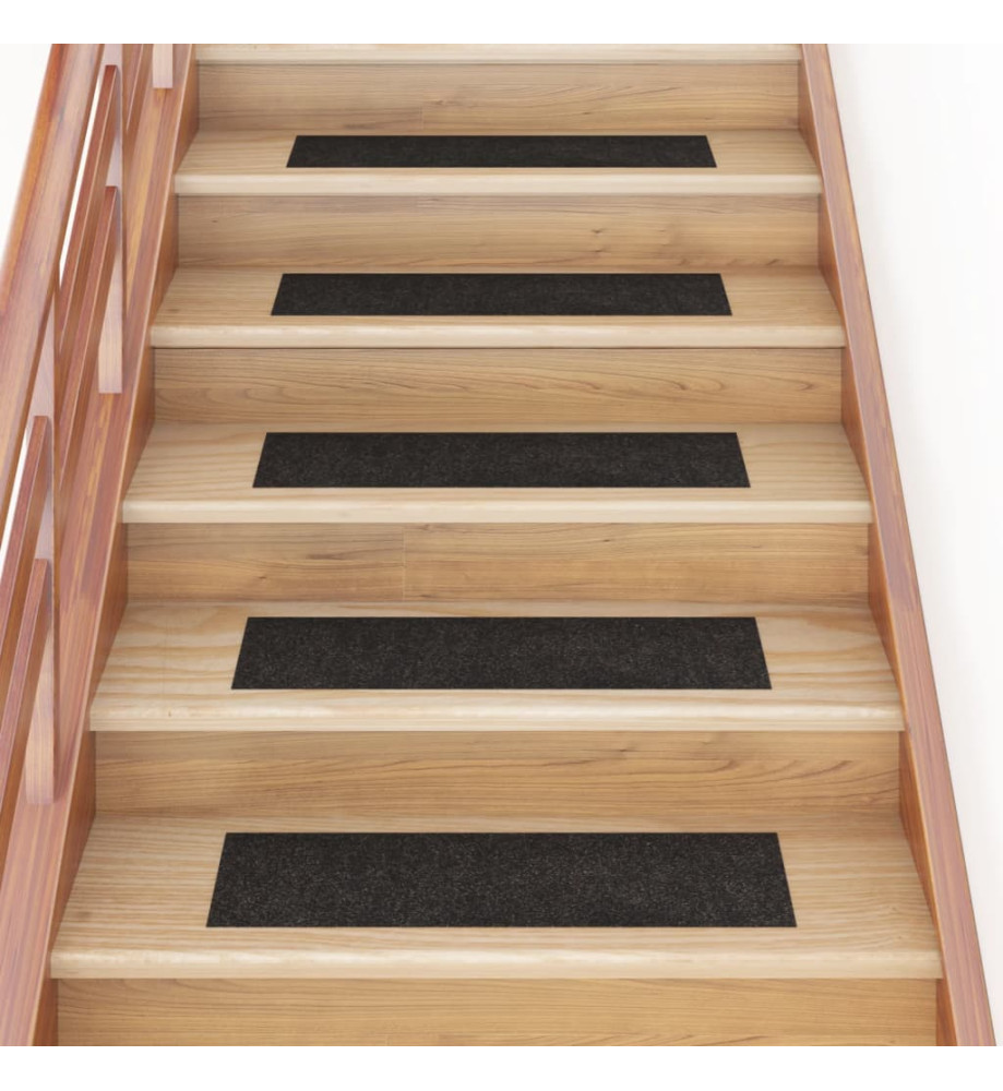 Tapis d'escalier autocollants Rectangulaire 15 pcs 76x20 cm