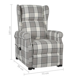 Fauteuil Gris Tissu