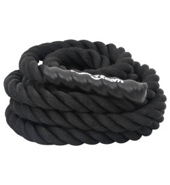 Corde de combat noir 6 m 4,5 kg polyester