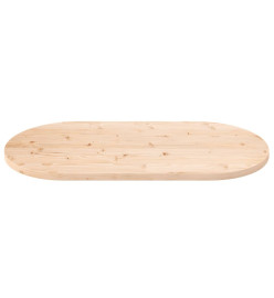 Dessus de table 110x55x2,5 cm bois de pin massif ovale