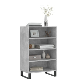 Buffet haut gris béton 57x35x90 cm bois d'ingénierie