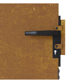 Portail de jardin 85x125 cm acier corten