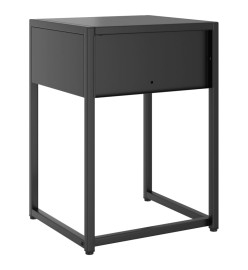 Table de chevet Anthracite 38x35x54 cm Acier