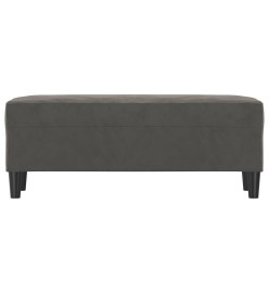 Banc Gris foncé 100x35x41 cm Velours