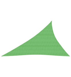 Voile d'ombrage 160 g/m² Vert clair 4x5x6,8 m PEHD