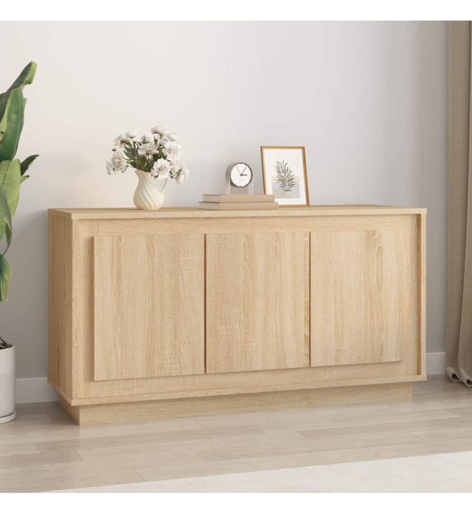 Buffet chêne sonoma 102x35x55 cm bois d'ingénierie Buffet chêne sonoma 102x35x55 cm bois d'ingénierie