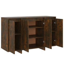 Buffet Chêne fumé 120x41x75 cm Aggloméré