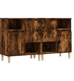 Buffets 2 pcs chêne fumé 60x35x70 cm bois d'ingénierie