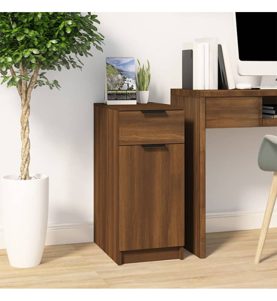Armoire de bureau Chêne Marron 33,5x50x75 cm Bois d'ingénierie Armoire de bureau Chêne Marron 33,5x50x75 cm Bois d'ingénierie