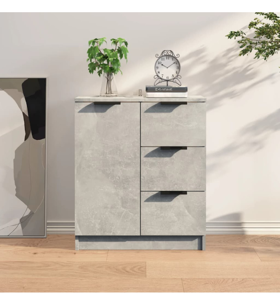 Buffet Gris béton 60x30x70 cm Bois d'ingénierie Buffet Gris béton 60x30x70 cm Bois d'ingénierie