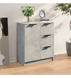 Buffet Gris béton 60x30x70 cm Bois d'ingénierie