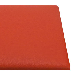 Panneaux muraux 12 pcs Rouge 60x30 cm Similicuir 2,16 m²