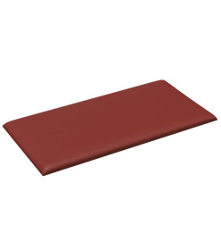 Panneaux muraux 12pcs Rouge bordeaux 60x30 cm Similicuir 2,16m²