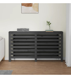 Cache-radiateur Gris 153x19x84 cm Bois massif de pin