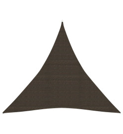 Voile d'ombrage 160 g/m² Marron 4,5x4,5x4,5 m PEHD