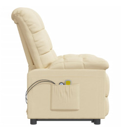 Fauteuil de massage Crème Tissu