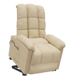 Fauteuil de massage Crème Tissu