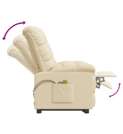 Fauteuil de massage Crème Tissu