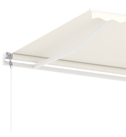 Auvent automatique sur pied 450x300 cm Crème