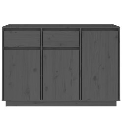 Buffet Gris 110x34x75 cm Bois massif de pin