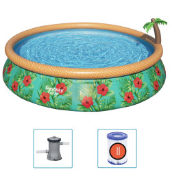 Bestway Ensemble de piscine gonflable Paradise Palms 457x84 cm