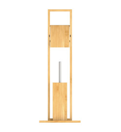 EISL Porte-rouleau de papier de toilette et brosse Bambou 30x21x82 cm