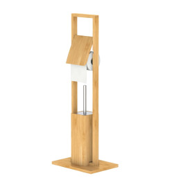 EISL Porte-rouleau de papier de toilette et brosse Bambou 30x21x82 cm