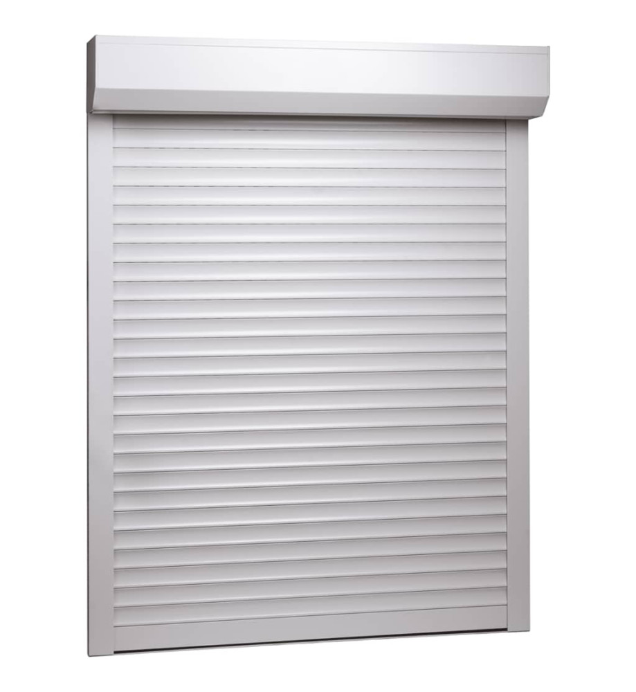 Volet roulant aluminium 110x130 cm blanc