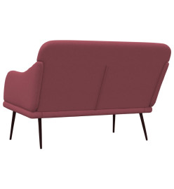 Banc Rouge bordeaux 110x76x80 cm Tissu