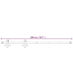 Porte coulissante et kit de quincaillerie 85x210 cm pin massif