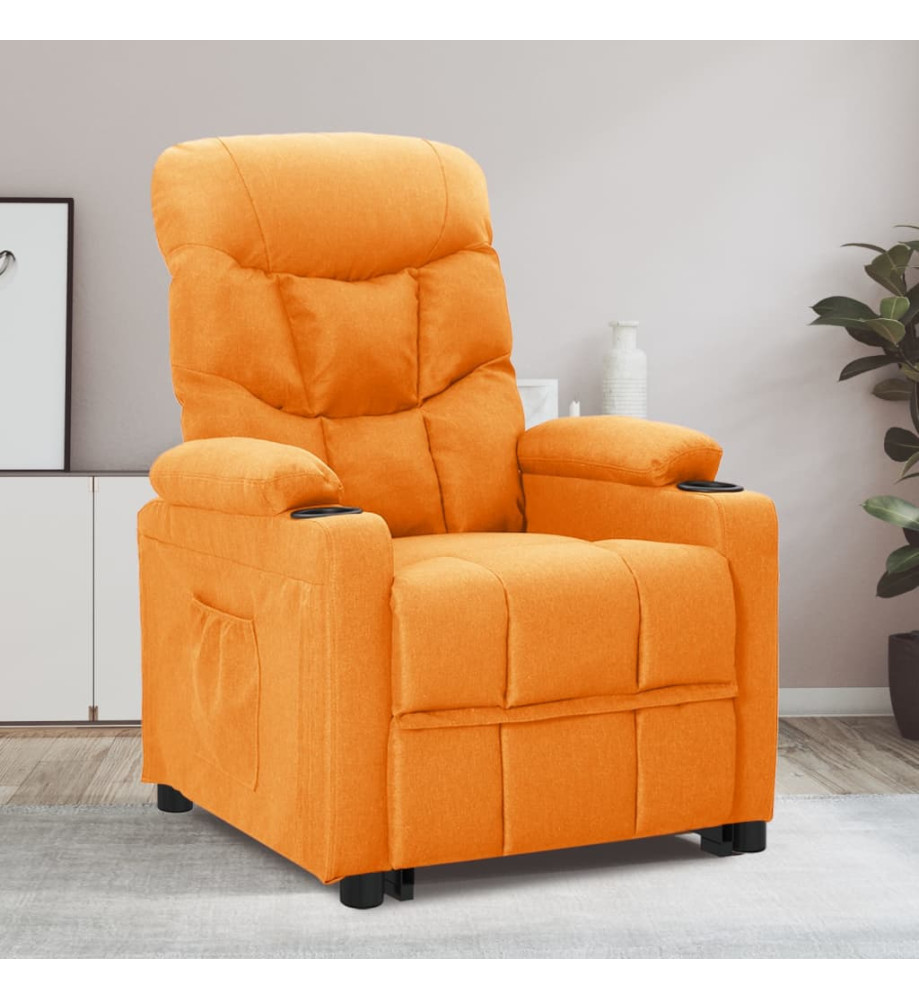 Fauteuil inclinable Jaune Tissu