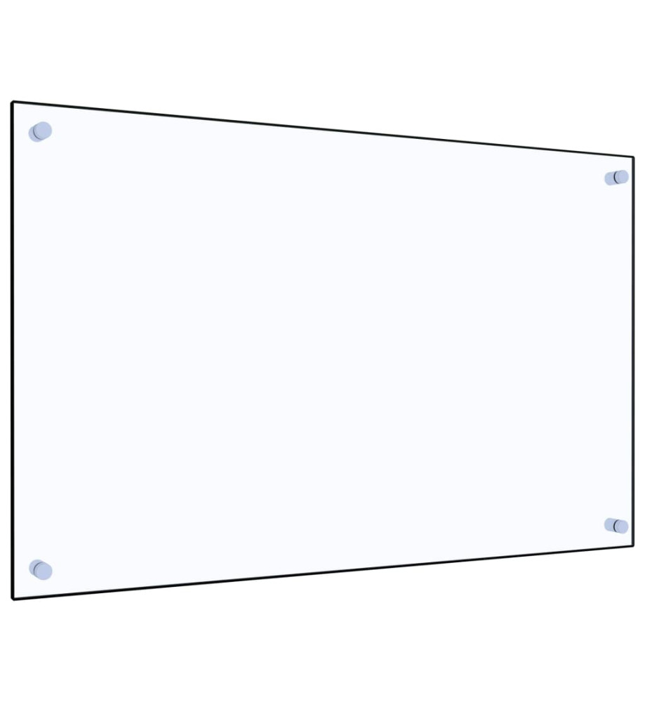 Dosseret de cuisine Transparent 80x50 cm Verre trempé