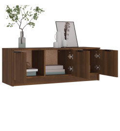 Meuble TV Chêne marron 102x35x36,5 cm Bois d'ingénierie