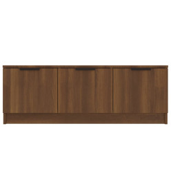 Meuble TV Chêne marron 102x35x36,5 cm Bois d'ingénierie