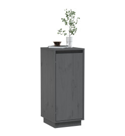 Buffet Gris 31,5x34x75 cm Bois massif de pin