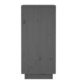 Buffet Gris 31,5x34x75 cm Bois massif de pin