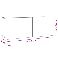 Ensemble de meubles TV 2 pcs Sonoma gris Bois d'ingénierie