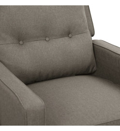 Fauteuil de massage inclinable Gris clair Tissu