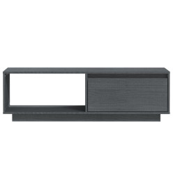 Meuble TV Gris 110x30x33,5 cm Bois de pin massif