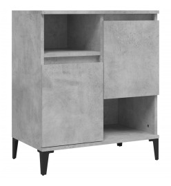 Buffets 3 pcs gris béton 60x35x70 cm bois d'ingénierie