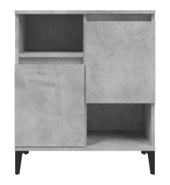Buffets 3 pcs gris béton 60x35x70 cm bois d'ingénierie