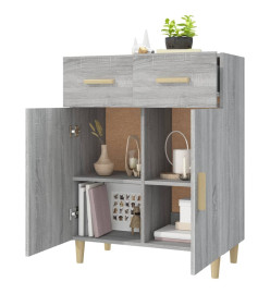 Buffet Sonoma gris 69,5x34x89 cm Bois d'ingénierie