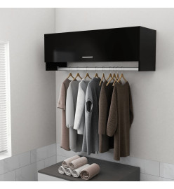 Garde-robe Noir 100x32,5x35 cm Aggloméré