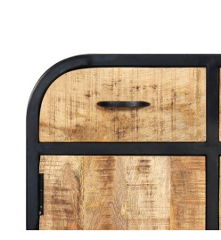 Buffet 60 x 30 x 75 cm Bois de manguier massif et fer