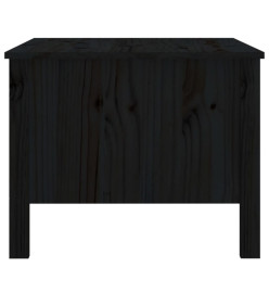 Table basse Noir 100x50x40 cm Bois massif de pin