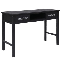 Table console Noir 110x45x76 cm Bois